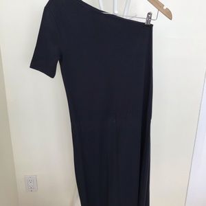 Ann Taylor One Shoulder Black Dress